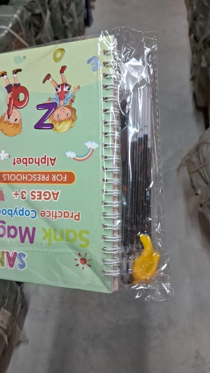 Smart Kids Handwriting Improvement Kit (4 Books + Magic Pen Set)