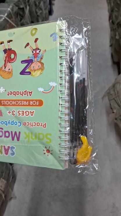 Smart Kids Handwriting Improvement Kit (4 Books + Magic Pen Set)