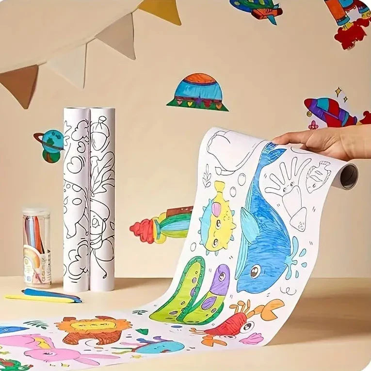 DIY Painting Drawing Paper Roll